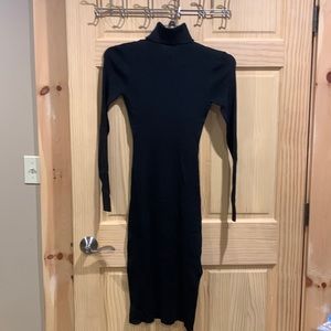 Womens Sophia Vergara black turtleneck dress NWOT
